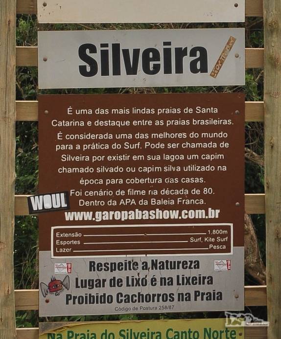 Praia da Silveira, em Garopaba, no litoral sul de Santa Catarina